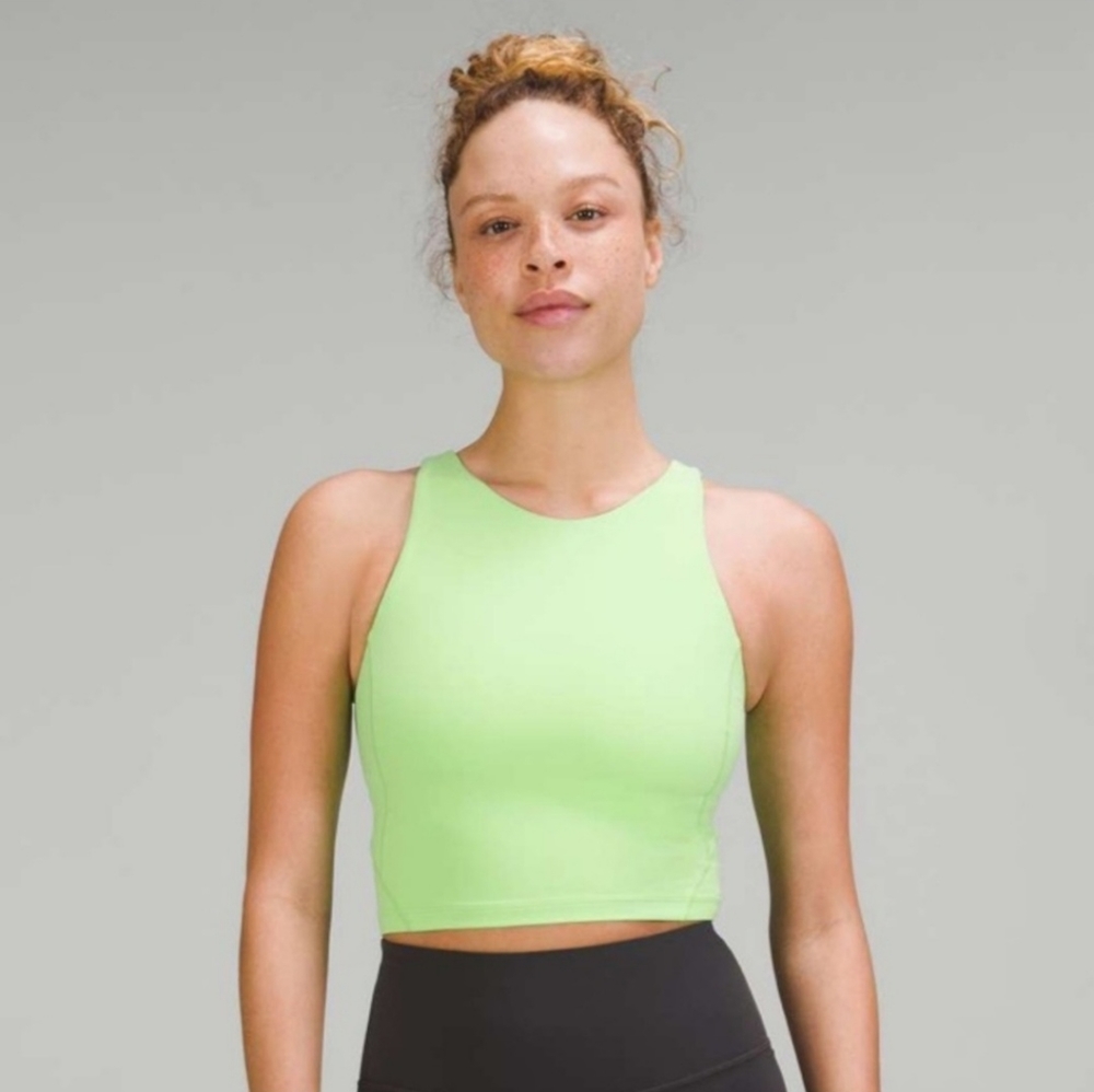lululemon athletica Lime Green Align High Neck Tank Top (Size 8)